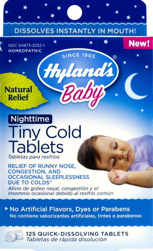Hyland's baby Tiny cold  nigth tablets №125