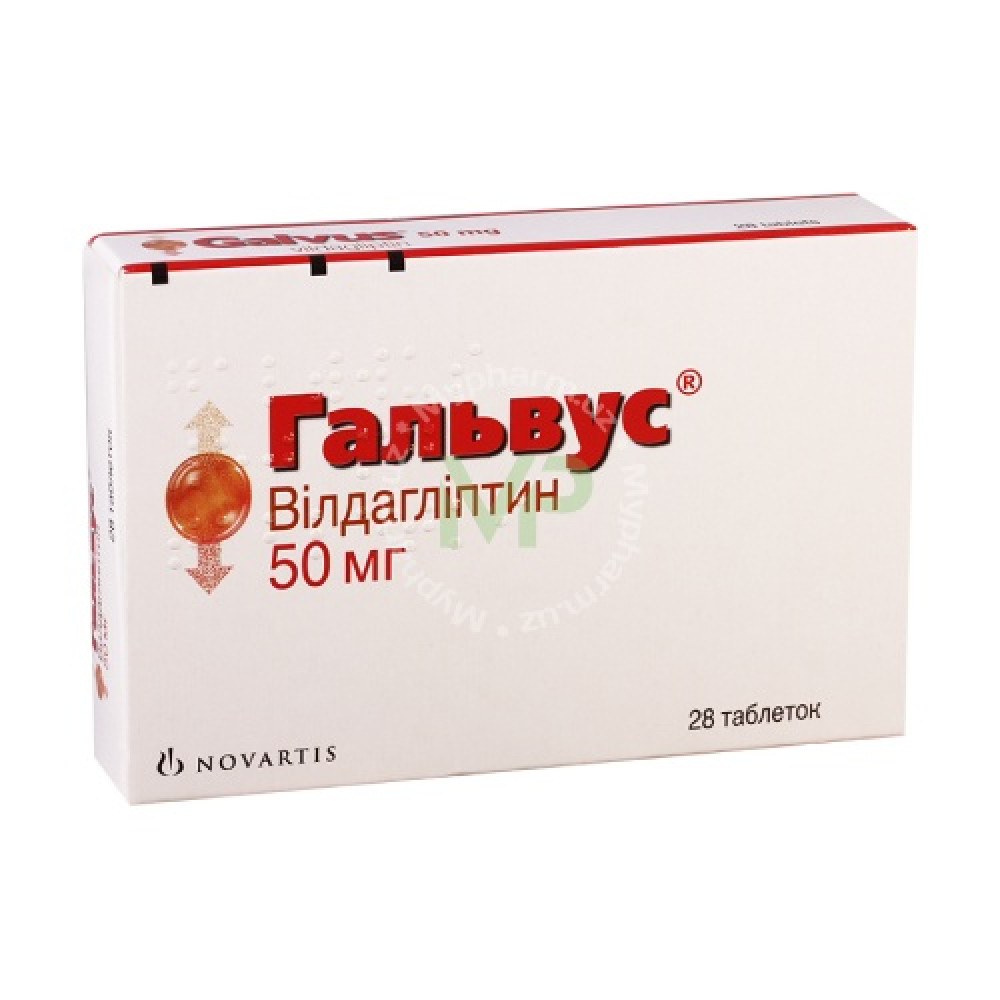 Гальвус 50мг №28