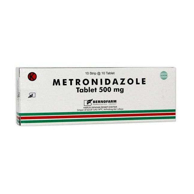 метронидазол 500мг №10 бернофарм