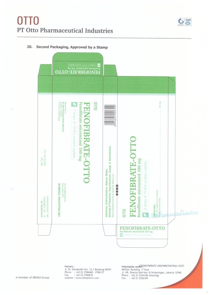 фенофибрат отто 160мг №30
