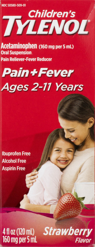 Tylenol 2-11нас 120мл Strawberry