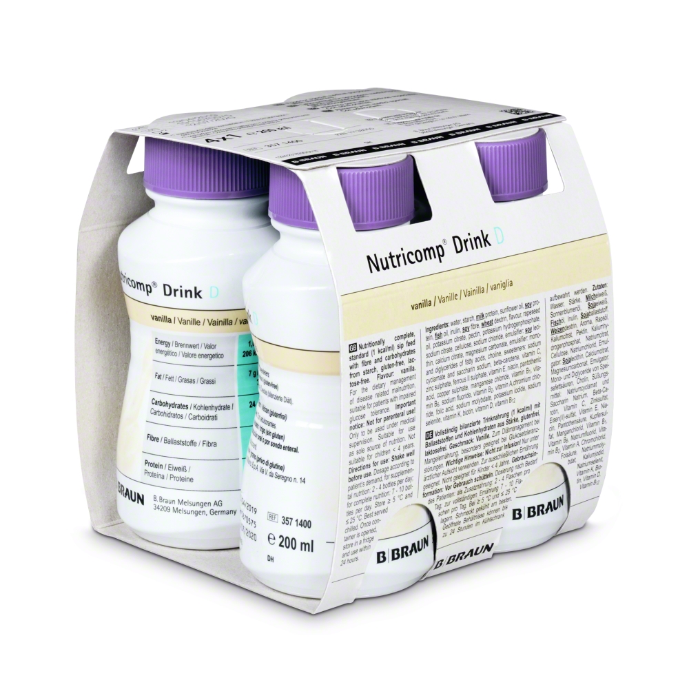 Nutricomp Drink D Vanilla PB 200мл
