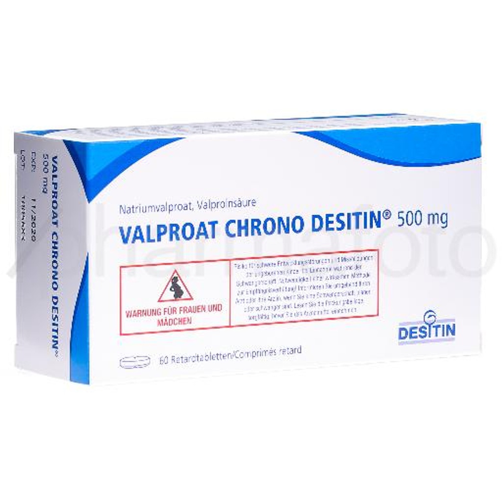 Валфроат Хроно деситин 500мг №60