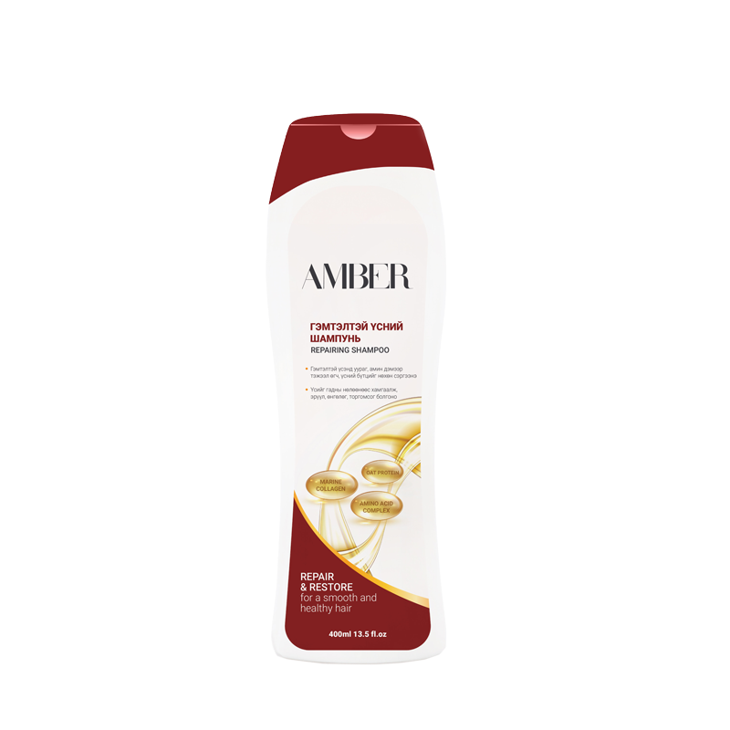 Amber Гэмтэлтэй үсний шампунь 200мл