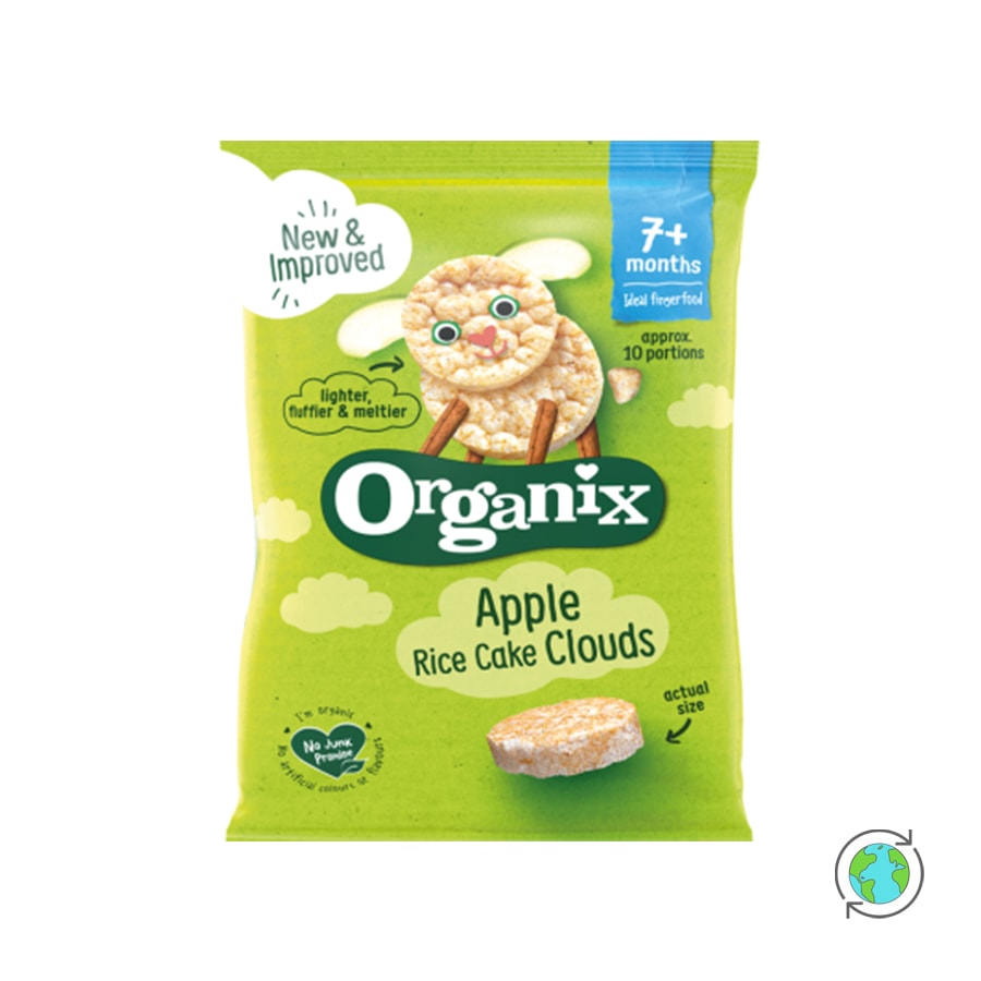 Organix Apple Rice cake Clouds 40гр
