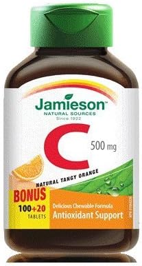 Jamieson Chewable C 500мг №100+20