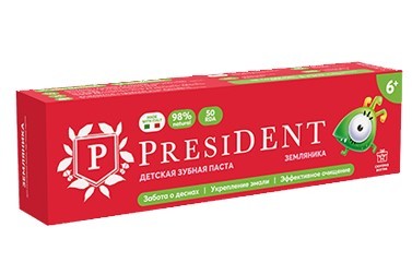President Детская зубная паста 6+ 43гр