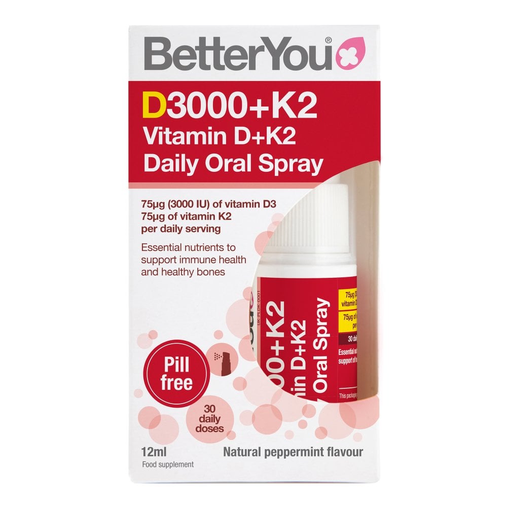 Betteryou D3000+K2 Oral Spray 12мл