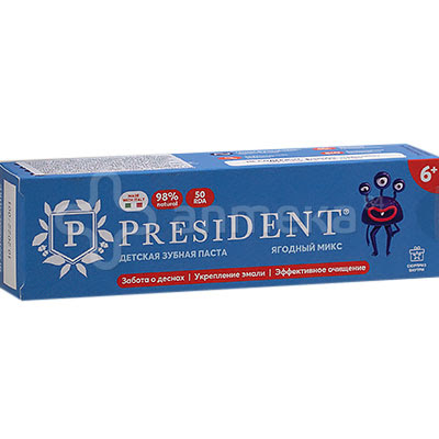 President Хүүхдийн шүдний 00 6+ 43гр