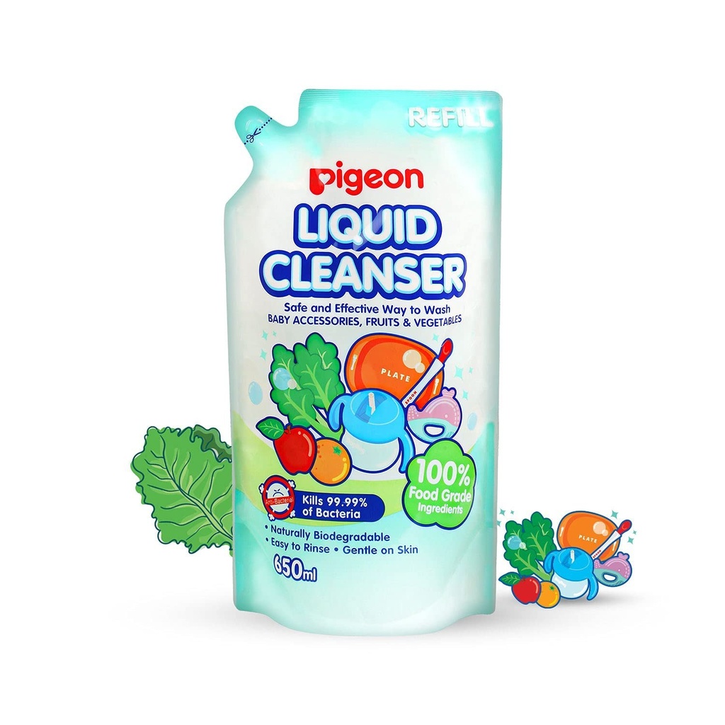 Pigeon Liquid Cleanser 0+ 650мл запас