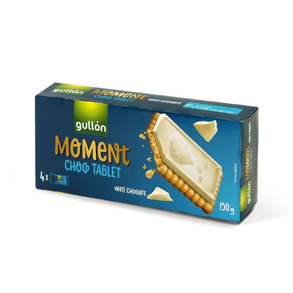 Gullon тэгш өнцөгт цагаан шоколадтай жигнэмэг 150грх12