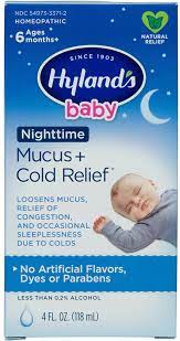 Hyland's baby Nigthtime Mucus+Cold relief 118мл