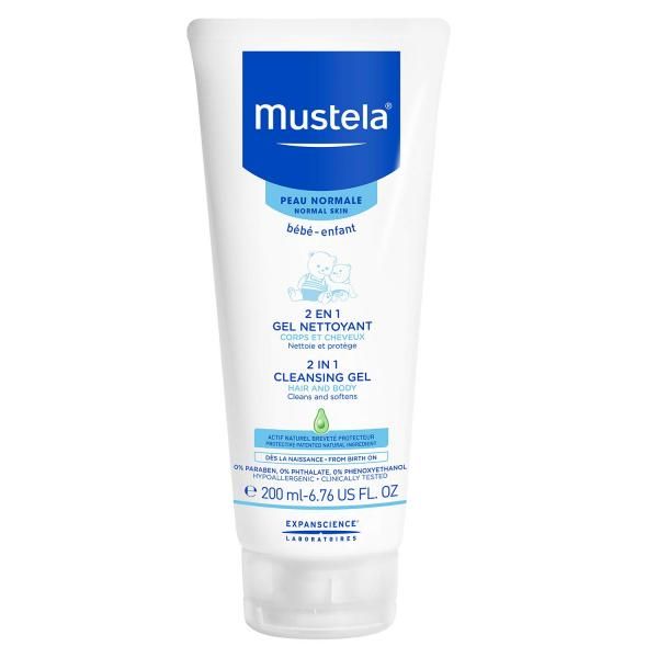 Mustela Хэвийн арьсны угаагч гель толгой бие 200мл
