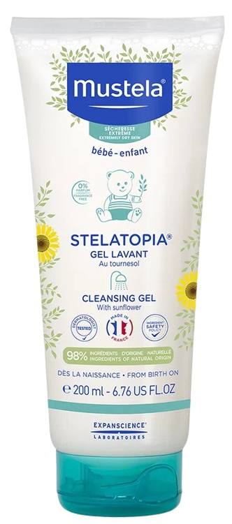 Mustela Хэт хуурай арьсны угаагч гель 200мл