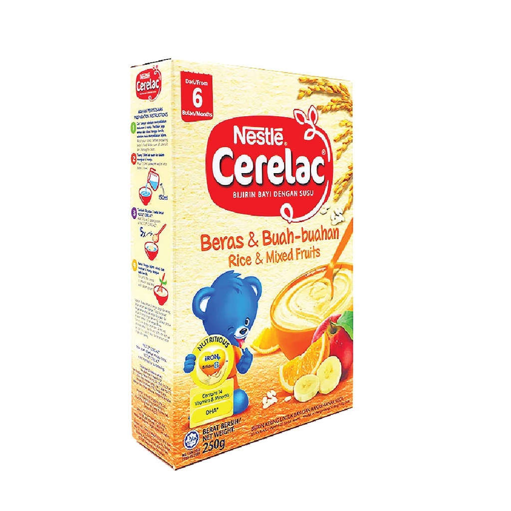 Nestle Cerelac цагаан будаа олон жимстэй каш 6+