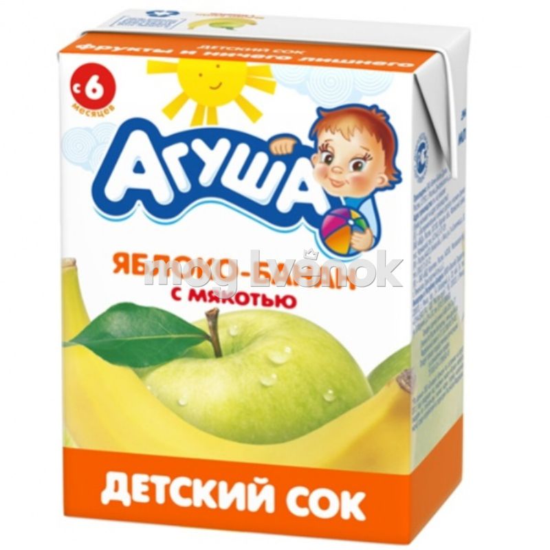 Агуша сок яблоко банан 200мл