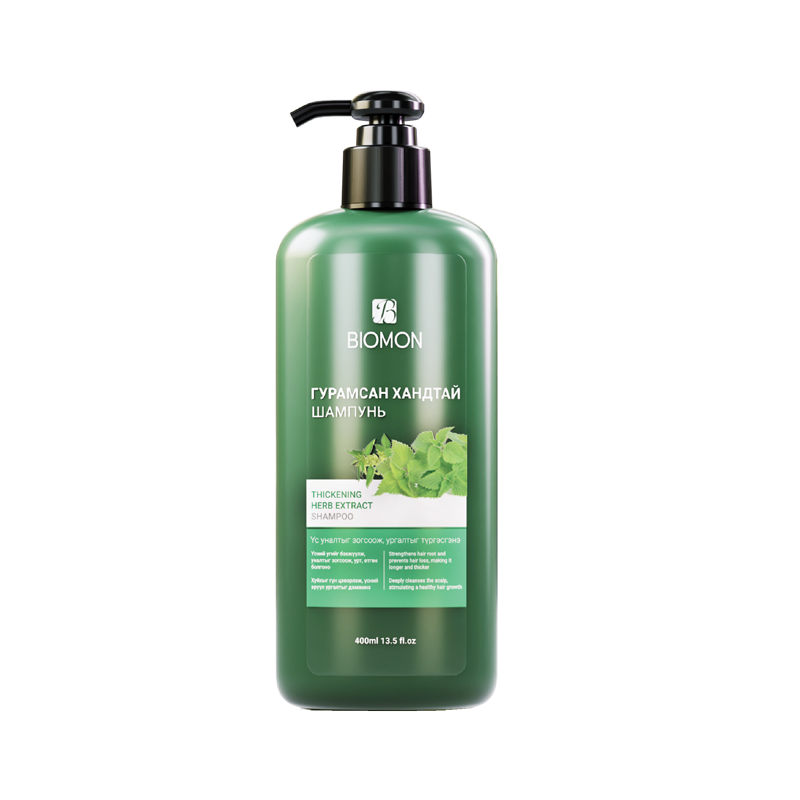 Биомон халгайн хандтай шампунь 400мл