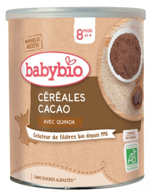 Babybio каш 220гр какаотай 8+сар