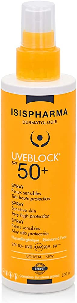 Isispharma Uveblock SPF50+ Нарны спрей 200мл