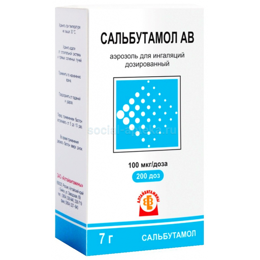 [3900017] Сальбутамол 100мкг 200доз алтай