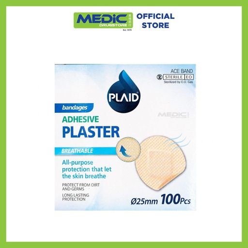 [5400023] Plaid adhesive plaster 25mm №100