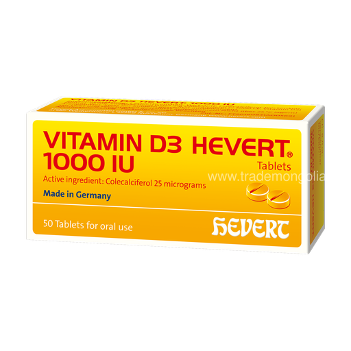 [0100115] Витамин д 1000ед №50 хеверт