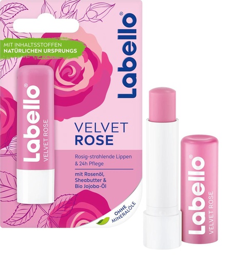 [1000977] Labello Velvet Rose 4,8гр Уруул өнгөлөгч