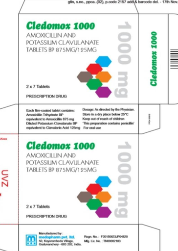 [0200051] Кледомокс 1000мг №14 1ширхэг