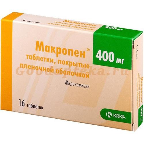 [0200076] Макропен 400мг №16