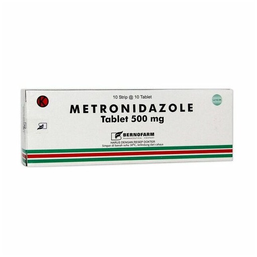 [0200176] метронидазол 500мг №10 бернофарм