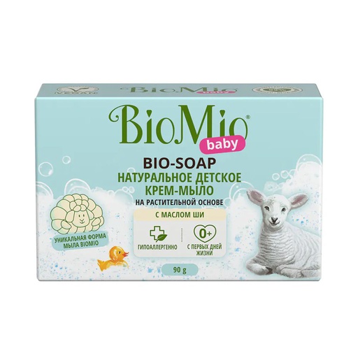 [1000906] Bio Mio Натуральное Детское крем-мыло 90гр