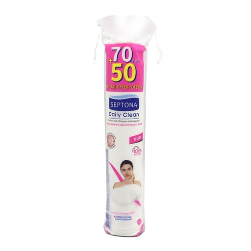 [1000954] Septona Нүүр цэвэрлэх хөвөн 70+50
