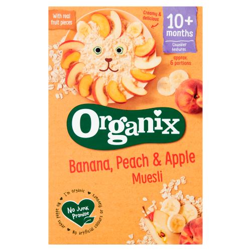 [4100803] Organix Banana, Peach, Apple 10+ 200гр