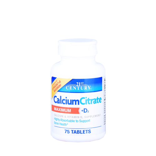 [0100580] Calcium Citrate +D3 №75 - 21st Century