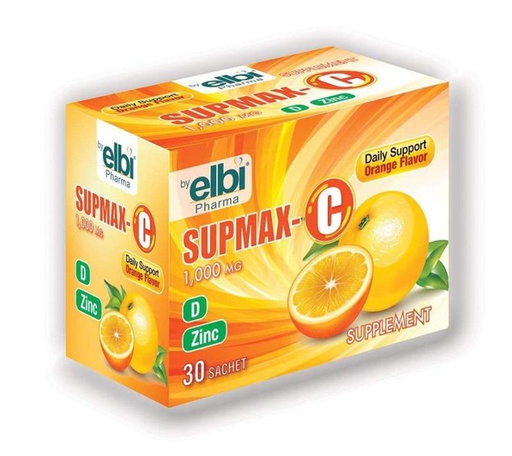 [0100587] Supmax Vitamin C,D,Zinc 1000мг №30