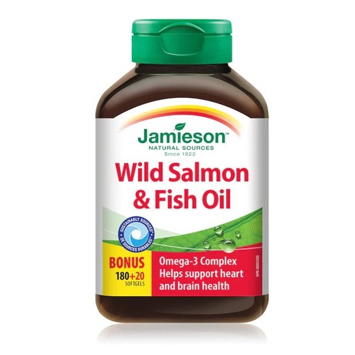 [0100608] Jamieson Wild Salmon & Fish Oil №180+20