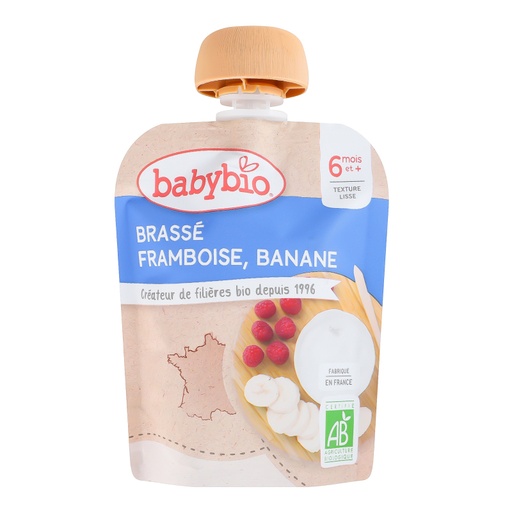 [4100850] Babybio Brasse Framboise, Banane 85гр нухаш