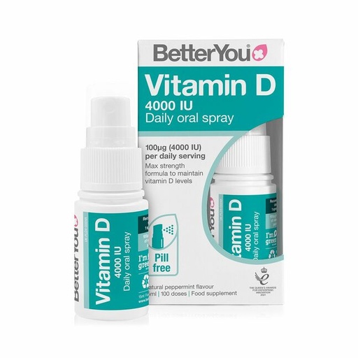 Betteryou Vitamin D 4000IU Spray 15мл - Кашмия ХХК