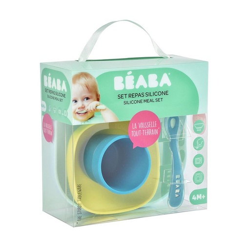 [4100861] Beaba Coffret Repas Silicone Meal Set
