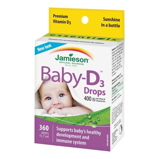 [0100631] Jamieson Baby D3 Drops 400IU 11,7мл