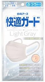 [5400592] Kaiteki Guard №7 Маск саарал Ligth Grey