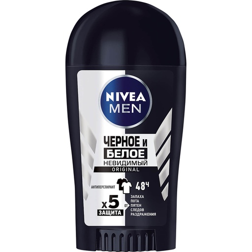 [1000202] Nivea deo stick black white clear male 40ml